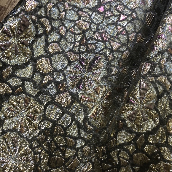 Pink and gold glittery floral urban outfitters cocktail dress - Picture 11 of 11